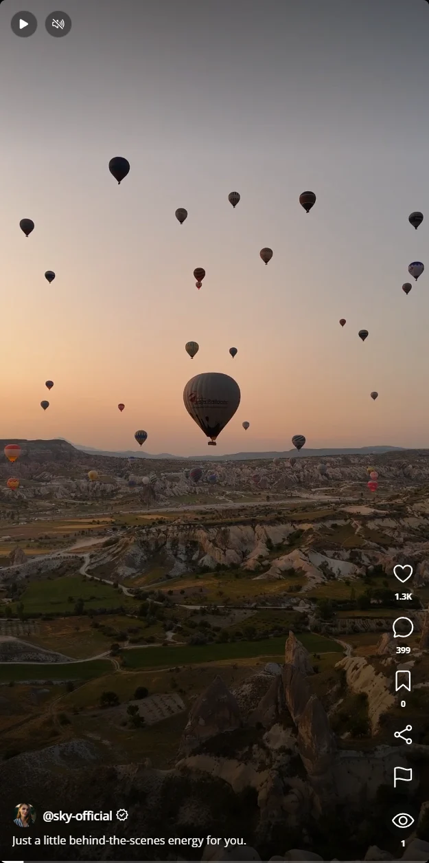 Vertical JustFans reel with mobile engagement controls